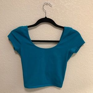 TEAL // crop top